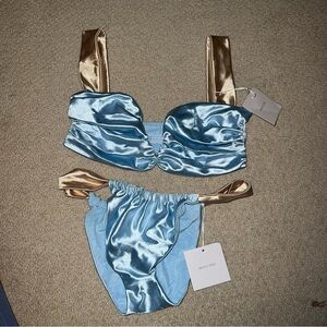 Divino Seas Shimmering Blue Swimsuit set